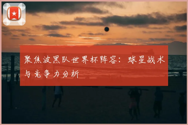 聚焦波黑队世界杯阵容：球星战术与竞争力分析